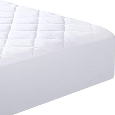 China Waterproof Quilted Queen Mattress Fitted Mattress Cover Stretches Up To 16 Inches Deep Mattress Topper for sale