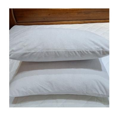 China Waterproof Sound Waterproof Bamboo Hotel Insect Proof White Bed Pillow Case for sale