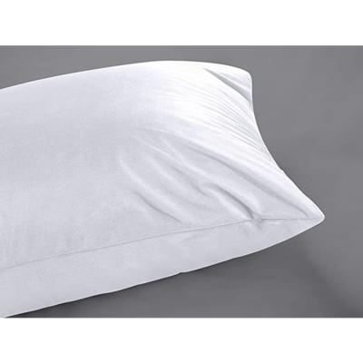 China Waterproof White Pillow Cover With Zipper Hotel Polyester Pillow Case for sale