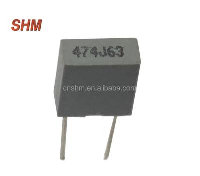 China Metal Polyproylene Film Polyester Capacitor Metal Film Capacitor 474J63 for sale