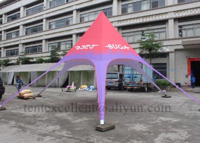 China High peak galvanized steel frame red bull star tent outdoor event tent for sale