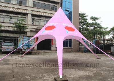 China pink color customized logo star tent outdoor activity event tent display oxford tent for sale for sale