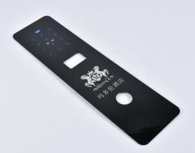 China Home Appliance Factory Supply Plastic Front Panel Printed Graphic Layer For Hotel Door Lock Smart Touch Panels Covered for sale