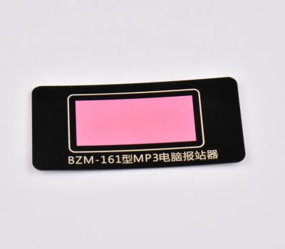 China Good Quality PC Screen Front Panel For MP3 Display Lens Printed Graphic Layer for sale