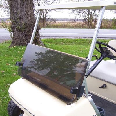 China Handmade Custom Tinted Folding Club Car DS 2000.5-UP Golf Cart Front Windshield for sale