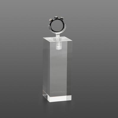 China Wholesale Handmade Clear Acrylic Ring Display Block Stand Set for sale