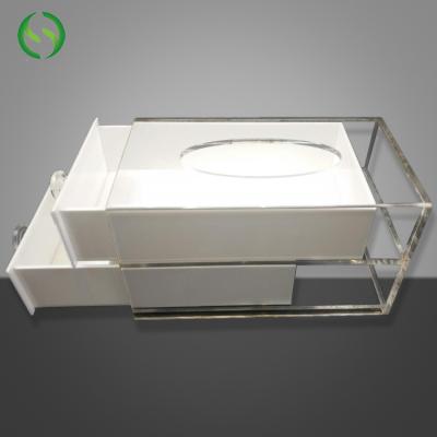 China Handmade custom acrylic rectangle square plexiglass box packing box storage box with lid for sale