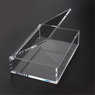 China Viable Custom Acrylic Rectangle Plexiglass Box Square Storage Box Storage Box With Lid for sale