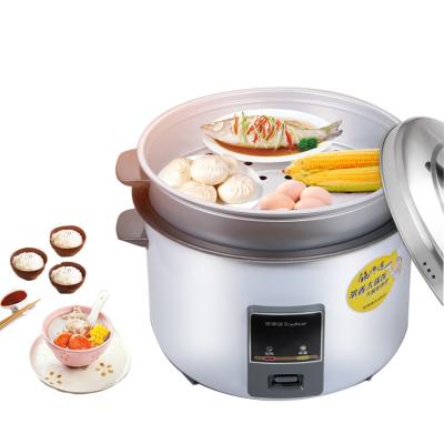 China 1600w high power 10L/13L/19L large capacity commercial mechanical rice cooker with aluminum alloy steamer for sale