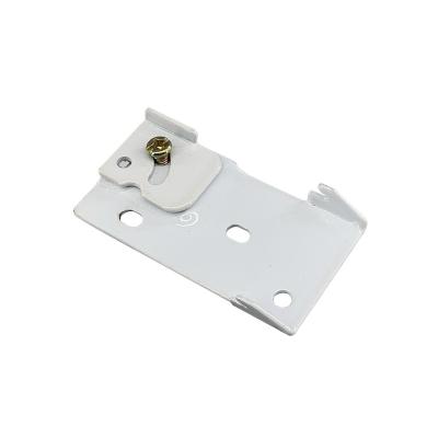 China CLASSIC High Quality White Metal for #S Track and Dooya Curtain Track Accessories Easy Installation Wall Ceiling Mount Bracket for sale