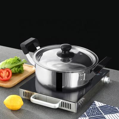 China Japan's hot pot type two viable - deep sale - - practical hand pot 430 material thick steel cover full multi-function kitchen for sale