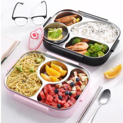 China Amazon Hotline 304 Viable Bento Boxes Available For Adults And Kids Leakproof Reusable Bento Box Food Storage Containers Lunch Boxe for sale