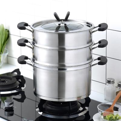 China Good Price Sustainable New Type 3 Layer Steamer Stainless Steel for sale