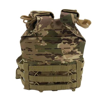 China 600D PVC Fabric Molle Quick Dry Laser Cutting Tactical Plate Carrier Vest Outdoor Camping Surge Vest for sale