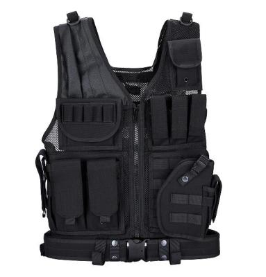 China Custom Lightweight Quick Dry Training Mesh Molle Tactical Vest Combat Security Duty Plate Carrier Vest for sale