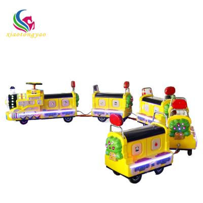 China Playground kids trackless train amusement theme park coin operated kiddie/mini trackless train rides for vending arcade game park for sale