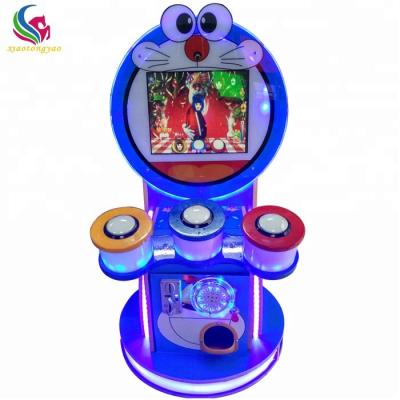 China Plastic Doraemon Amusement Park Playground Drum Arcade Music Game Kids Video Game Machine Indoor/Outdoor Coin Operated Drum Game for sale