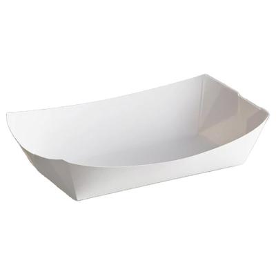 China Factory price disposable food grade paper food tray french chips container all kinds of size paper trays for sale