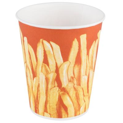 China Factory customized french fires cups potato chips container food grade paper cups ice cream cup for sale