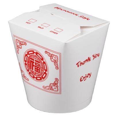 China Biodegradable Food Container PLA Kraft Paper Noodle Box, Recycled White Paper Food Box for sale