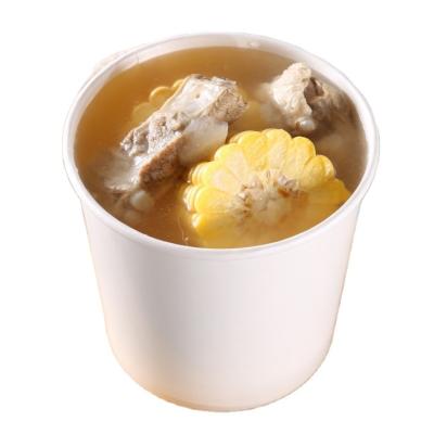 China Food Grade Leakproof Paper Soup Cups Disposable Eco-Friendly Paper Bowl With Lids Hot Soup Container for sale