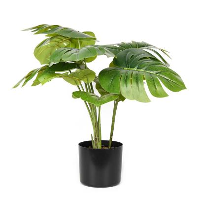 China Wholesale Artificial Monstera Decor Garden Height Leaves Plant Tree Bonsai Tree Custom Made Outdoor Indoor Green for sale