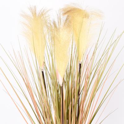 China Cheap Artificial Bristlegrass 70cm Indoor Outdoor Onion Grass Green Dog Tail Grass Cafe Home Office Garden Decoration Trees for sale