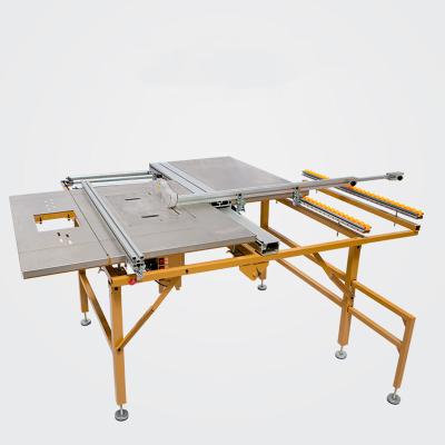 China Small Horizontal Slide Type Mustang MT100 Table Saw Machine Panel Saw Dust Protected Table Cutting For Wood Cutting for sale