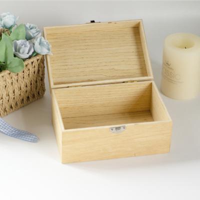 China USA Oak Plywood Gift Box Custom Wood Packaging Wooden Storage Box for sale