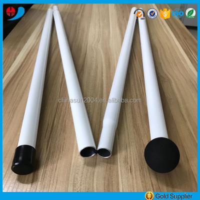 China White beach tent powder coated aluminum pipe for beach tent pole for sale