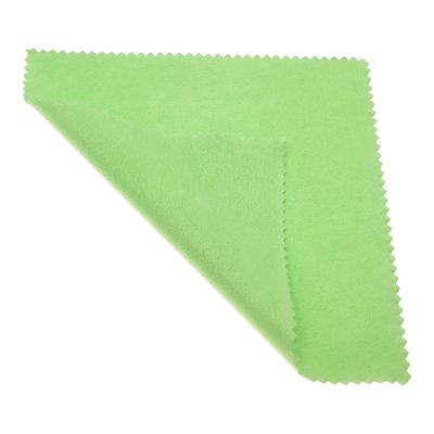 China Sustainable Green Microfiber Microfibre Eyeglass Cloth for sale