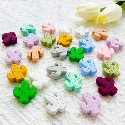 China Rodent Soft Food Silicone BeadsBaby Shape Toy Cactus Silicone Free Teething Care Pacifier Clip for sale