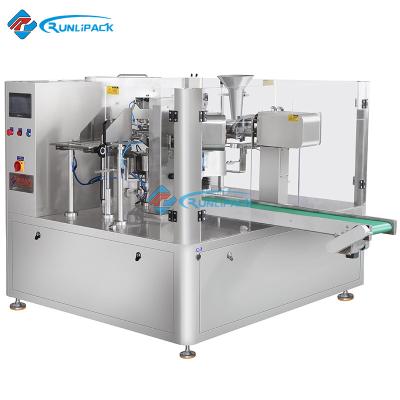 China Pre-made Food Stand Up Pouch Packing Machine Packing Machine Rack Up Pouch for sale