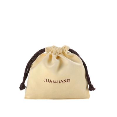 China 100% Eco Friendly Brown Color Drawstring Shopping Bags Eco Friendly With Logo Custom Service for sale