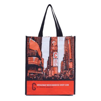 China 100% Printing Reusable Recyclable Laminated PP Woven Tote Bags Customized Eco-friendly Extra Large Shopping Bag for sale