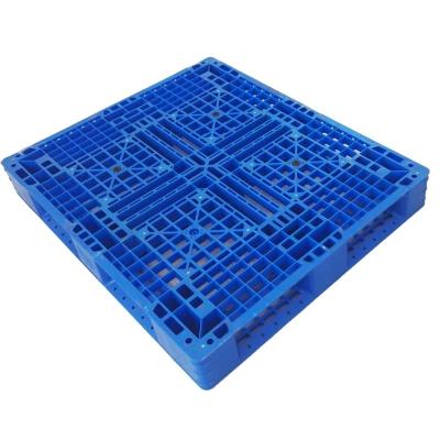 China Heavy Duty 4 Way Entry Double Side Single Faced Industrial Reversible Warehouse Utilize Stackable Large Plastic Pallet for sale