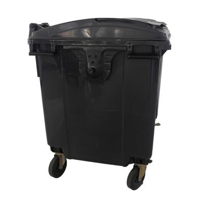 China Sustainable Disposal Portable Trash Cans Commercial Outdoor Waste Bins 1100L for sale