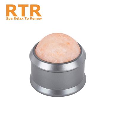 China Comfortable Himalayan Salt Massage Stone Balls Neck and Useful Back Massage Roller Ball for sale