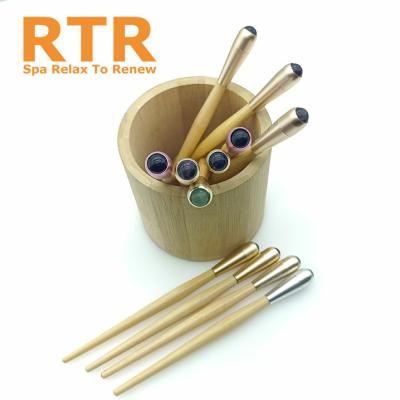 China Comfortable Wholesale crystal massage stick eye roller eye cream applicator eye cream massage stick for sale