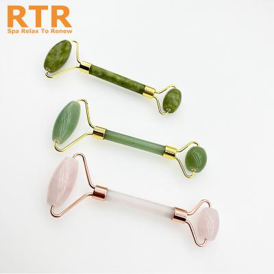 China Whitening Factory Price Facial Beauty Tools Face Roller Massager Jade Roller and Gua sha Set for sale