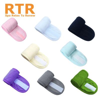 China Vintage Factory direct headband adjustable high quantity spa head band for washing face low MOQ for customized logo for sale