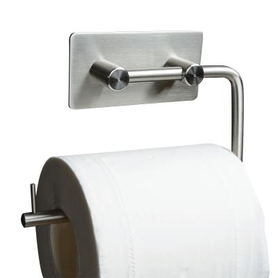 China Modern Kitchen Or Bathroom Roll Tissue Metal No Drill Toilet Paper Holder Rack for sale