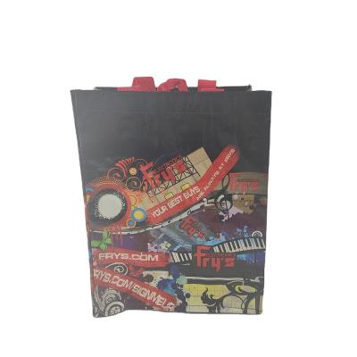 China PP Woven Bag Manufacturer Recycled Handled Supply PP Woven With Laminated Shopping Tote Bag for sale