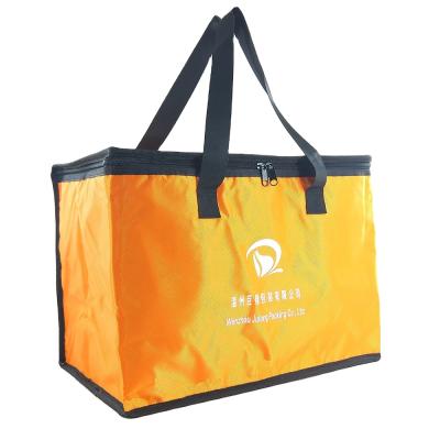 China Waterproof Custom Footprint Tote Bag Thermal Lunch Cooler Portable Aluminum Foil Cooler Insulated Bag for sale