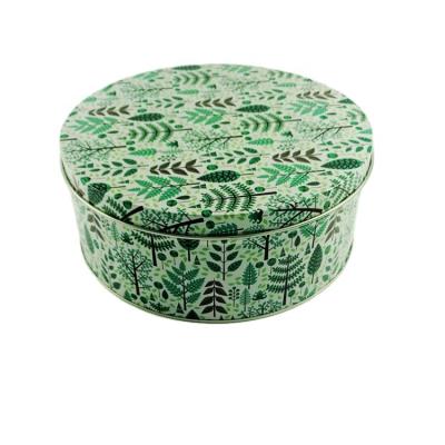 China Metal Round Biscuit Cookie Cake Tin Box Chocolate Candy Sweets Recyclable Mint Tin Can for sale