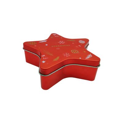 China Recyclable Star Shape Tin Box Star Metal Packaging Box For Candy Sugar Chocolate Tin Box Packaging Package for sale