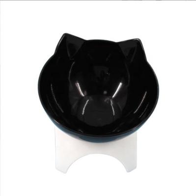 China New Simple Simple Dog Bowl Cat Neck Pet Bowl Pet Food Stocked Plastic Bowl for sale