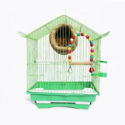 China Cheap Breathable Outdoor Breeding Iron Parrot Peony Bird Pearl Bird Cage Elegant Small Bird Cage for sale