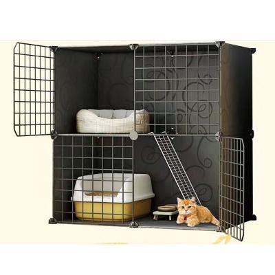 China DIY Dog Cage Metal Pet Pen Cats Breathable Foldable Game for sale