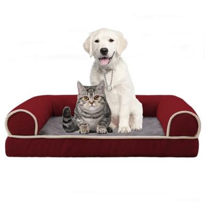 China Cooling Luxury Red Dog Sofa Beds Pet for sale